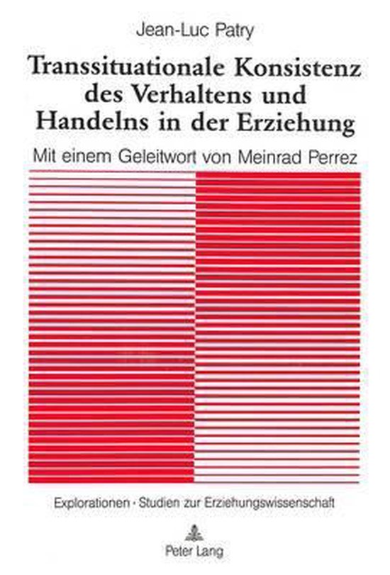 Transsituationale Konsistenz des Verhaltens und Handelns in  ... - cover