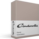 Cinderella - Hoeslaken - Flanel - 140x200/210 cm  - Taupe