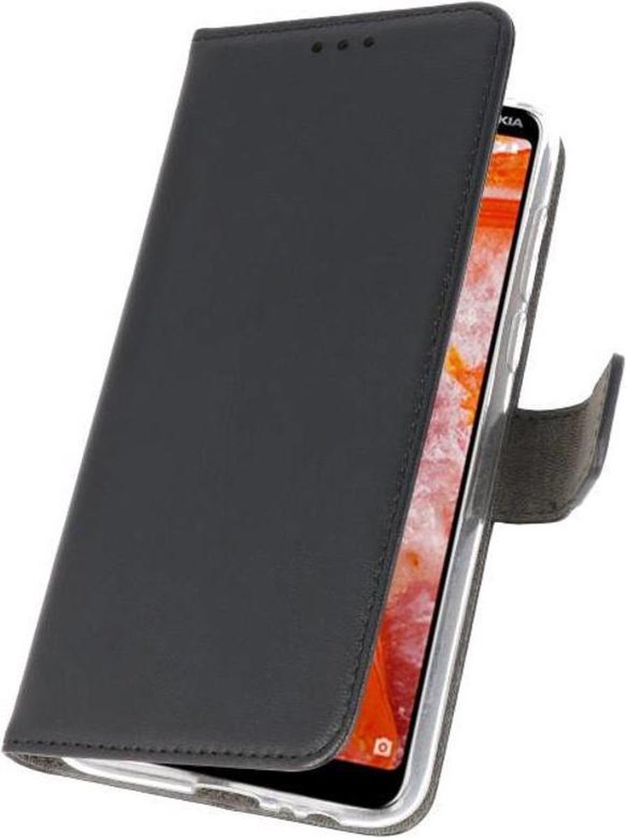 Bestcases Pasjeshouder Telefoonhoesje Nokia 3.1 Plus - Zwart
