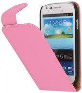 Classic Flipcases Hoesjes voor Galaxy S3 mini i8190 Roze