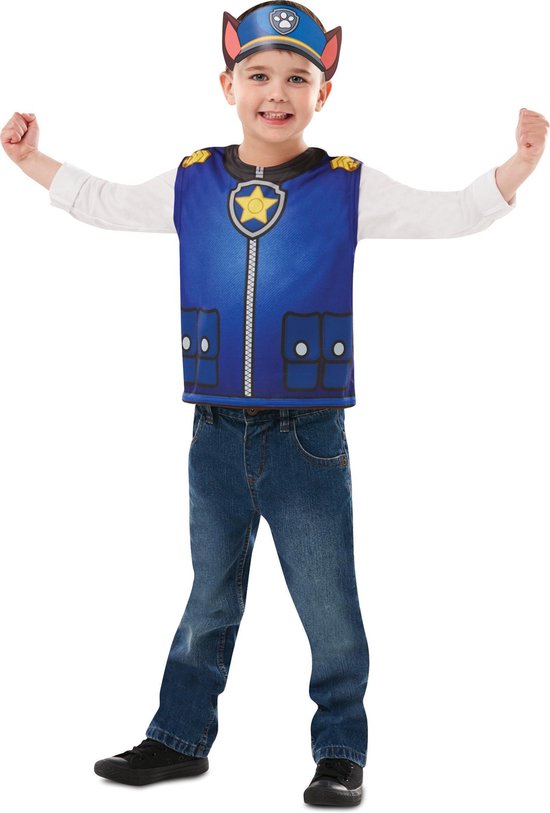 ernstig Stevig Belangrijk nieuws Chase Paw Patrol™ kostuum voor kinderen - Verkleedkleding | bol.com