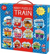 KIDDY Kinderpuzzel TRAIN 123 - 12 in 1 Puzzel Trein