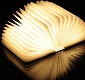 Starbook boeklamp - Premium - Lichthouten cover warm wit licht - Relatiegeschenk - Tafellamp