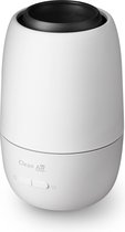 Witte Clean Air Optima AD-303 aroma diffuser met zwarte opening en bedieningsknoppen.