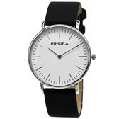 Prisma Herenhorloge P.1623.114G Lederen band Edelstaal