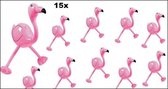 15x Opblaasbare flamingo 60 cm
