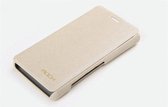 Rock Leather Side Flip Case Cream Sony Xperia T
