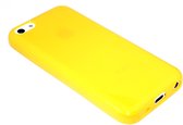Siliconen hoesje geel Geschikt voor iPhone 5C