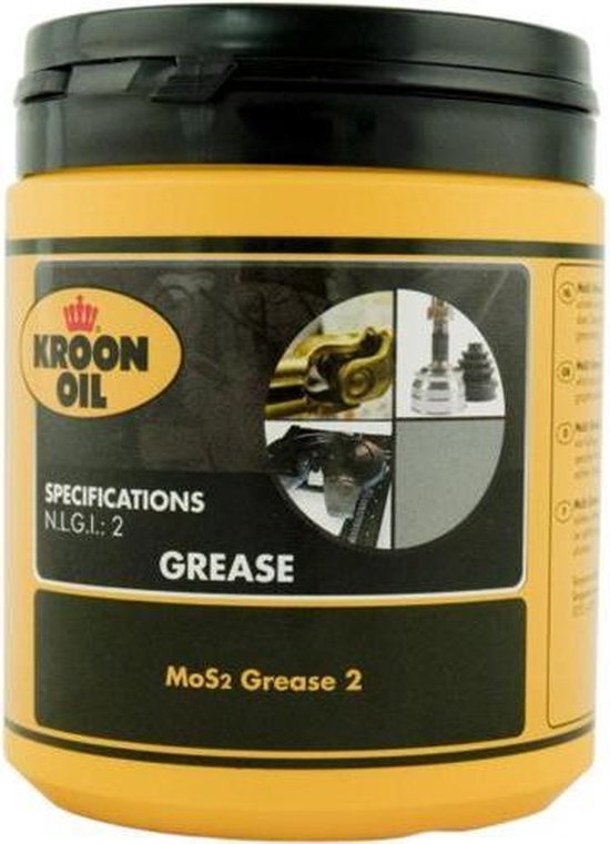 KroonOil MOS2 Grease EP 2 34074 600 g pot