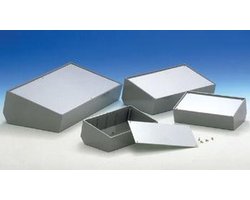 TEKO 363.8 Consolebehuizing (A x B x C x D x E) 215 x 130 x 65 x 75 x 46 mm Kunststof Blauw, Grijs, Zilver 1 stuk(s)
