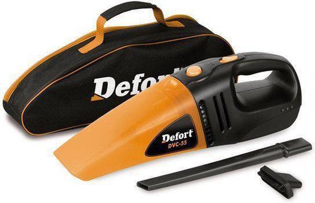 Defort Kruimelzuiger DVC-55 Geel/Zwart Krachtig en Compact - Defort - €18,99