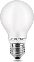 Groenovatie LED Filament Lamp - 6W - E27 Fitting - Dimbaar - 106x60 mm - Extra Warm Wit - Mat