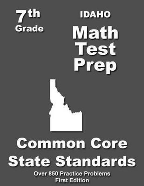 Idaho 7th Grade Math Test Prep - cover