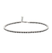 Silver Lining 104.2034.20 Armband Zilver Zwarte Zirkonia - 18 + 2.5 cm