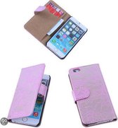 Lace Pink iPhone 6 Plus Book/Wallet Case/Cover Hoesje