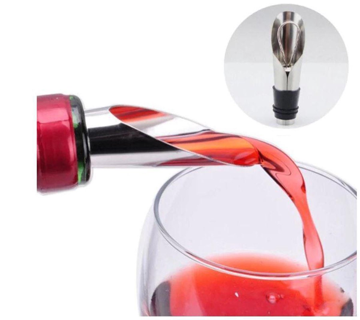 Bec verseur et décanteur Bec verseur avec base OUNONA Aérateur de vin en acier inoxydable 