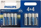 Philips Batterijen Ultra Alkaline Lr6/aa 8 Stuks