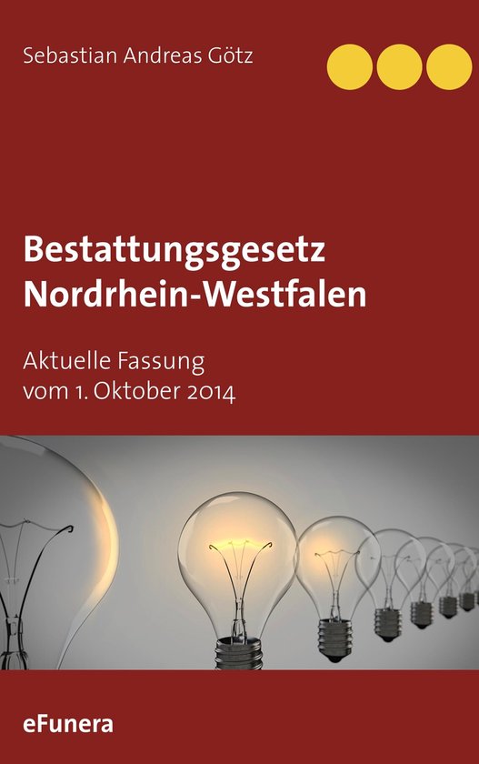 Bestattungsgesetz Nordrhein-Westfalen - cover