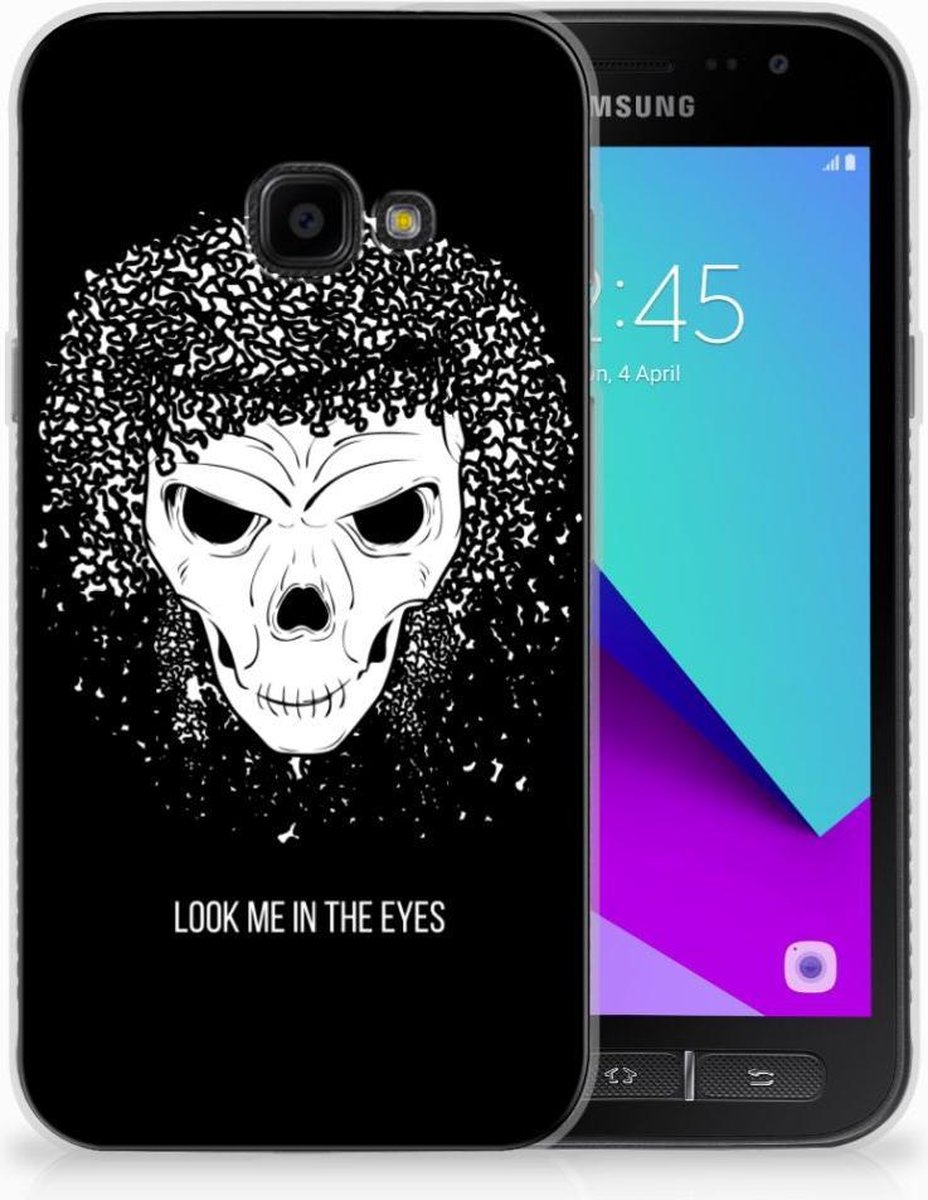 Silicone Back Case Samsung Galaxy Xcover 4 | Xcover 4s Skull Hair