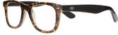 Icon Eyewear RCD800 Goldline Leesbril +3.00 - Tortoise montuur, zwarte pootjes
