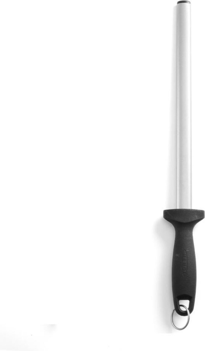 HENDI Aanzetstaal – Diamantcoating – Ovaal – 450 mm – Zwart
