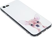 ADEL Siliconen Back Cover Hoesje voor iPhone SE (2020)/ 8/ 7 - Chihuahua Hond