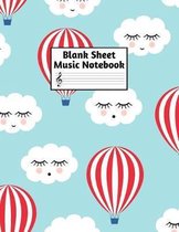 Blank Sheet Music Notebook