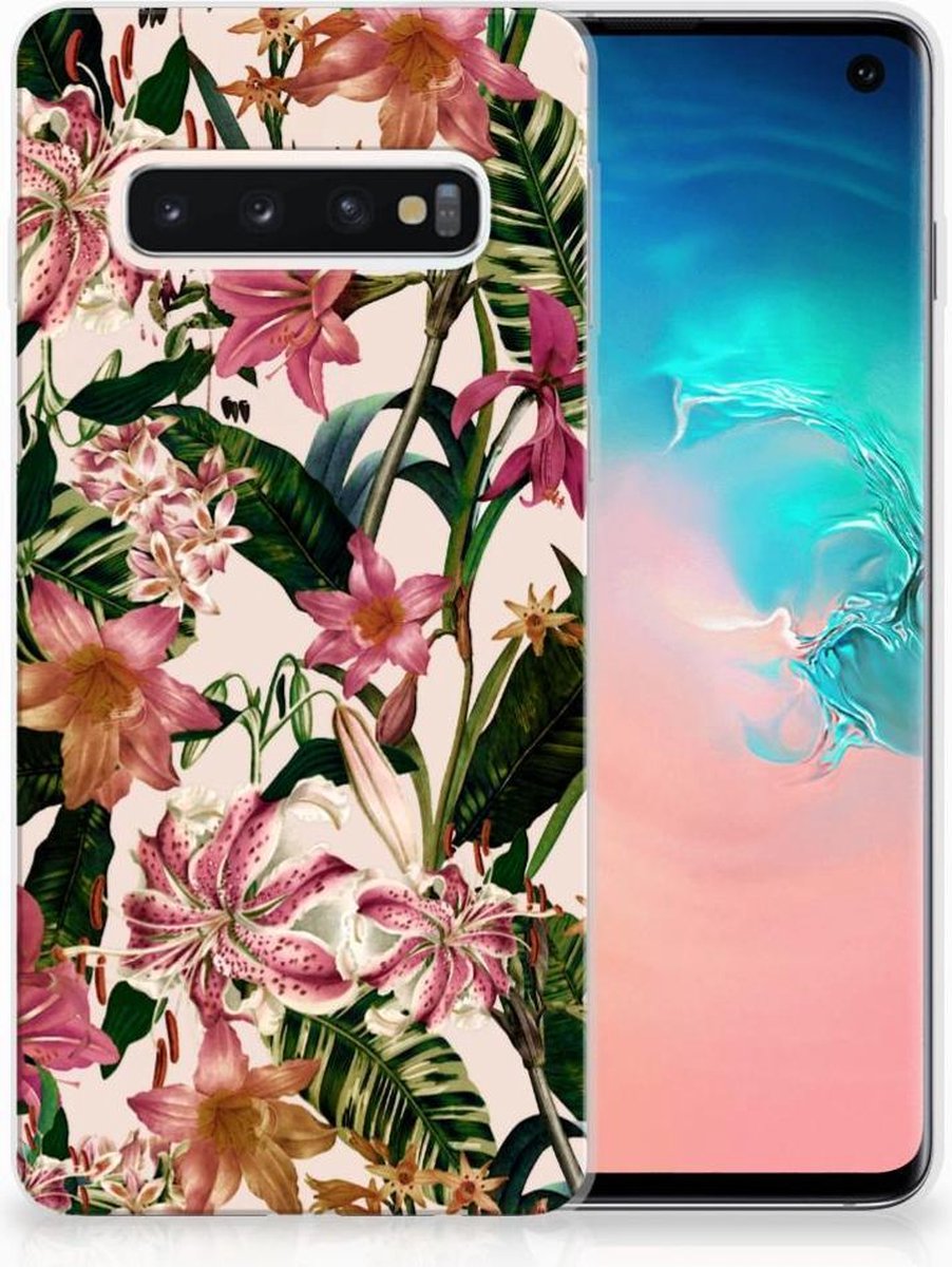 Samsung Galaxy S10 TPU Case Flowers