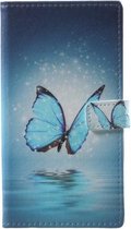 Magic blauw vlinder agenda wallet hoesje Nokia 8 Sirocco