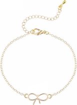 24/7 Jewelry Collection Knoop Armband - Strik - Goudkleurig