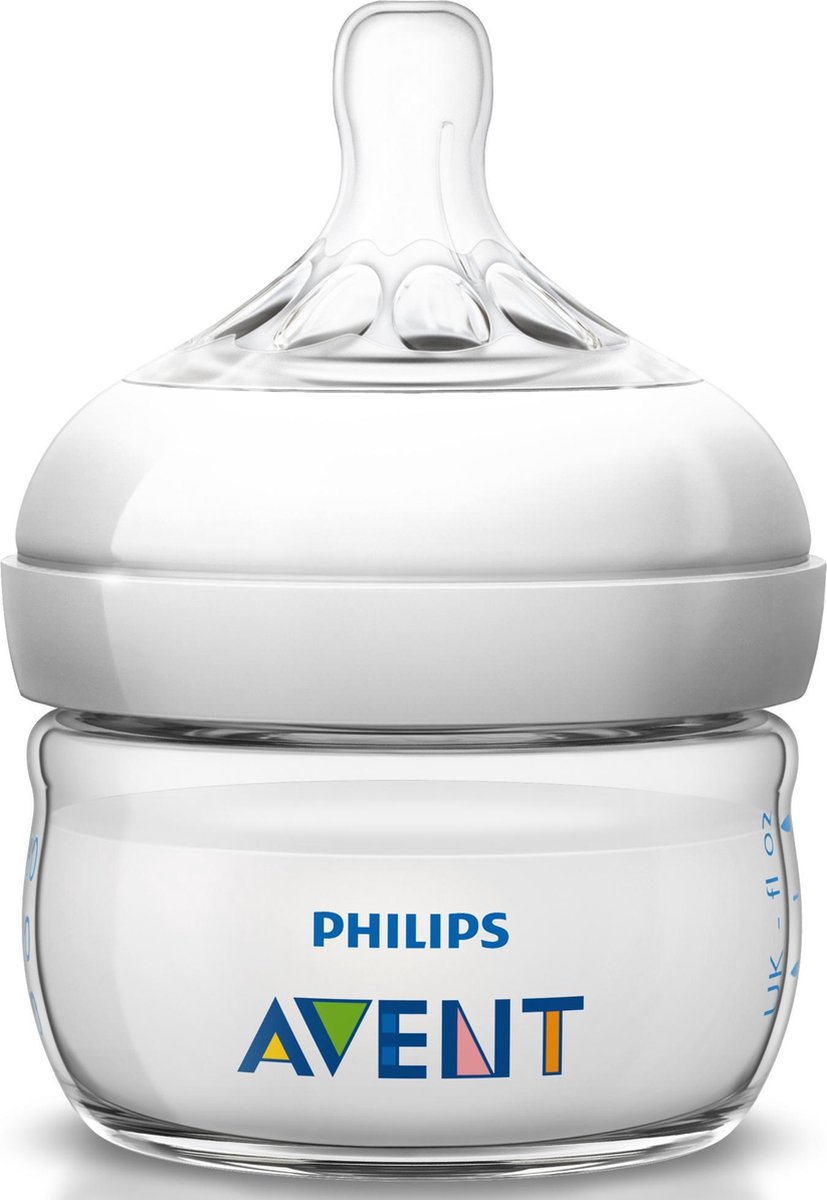 Lijken Phalanx Veilig Philips Avent Natural SCF699/17 - Babyfles 60 ml met speen voor eerste  toevoer 0m - 1 stuk | bol.com