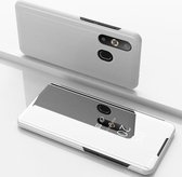 Mirror View Case - Geschikt voor Samsung Galaxy A50 / A30s Hoesje - Zilver