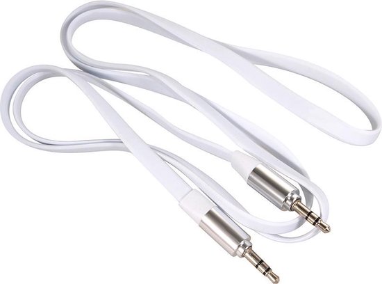 Aux kabel 1,2 m (2 stuks), jackkabel 3,5 mm jack naar 3,5 mm jack
