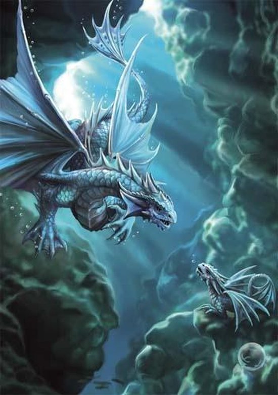 Eastegate Wenskaart Water Dragon van Anne Stokes