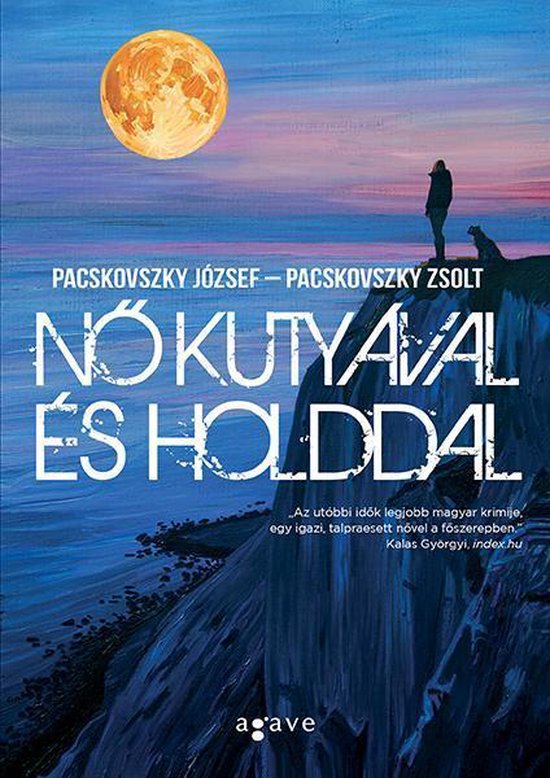 Nő kutyával és holddal - cover
