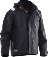Jobman 1270 Shell Jacket Zwart/Wit maat XL