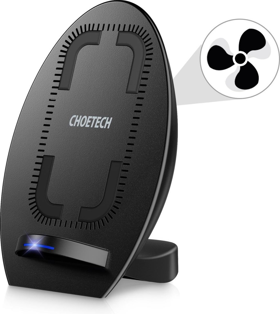 Choetech Draadloze oplaadhouder 10W snel lader - Zwart
