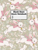 Blank Sheet Music Notebook