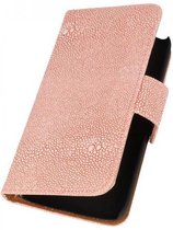 Devil Booktype Wallet Case Hoesjes voor Galaxy Express 2 G3815 Licht Roze