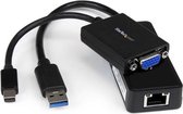 StarTech Lenovo ThinkPad X1 Carbon VGA- en gigabit Ethernet-adapterset - MDP naar VGA - USB 3.0 naar GbE
