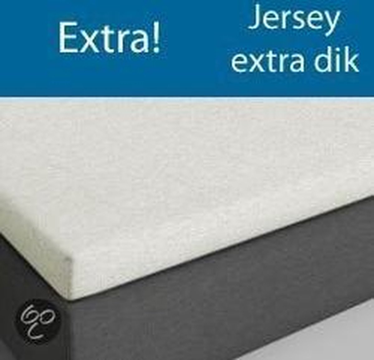 Topper hoeslaken Jersey extra - creme - (160x200/210 cm)