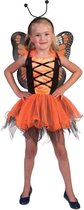 Costume de papillon | Papillon orange Villeintje | Fille | 8-12 ans | Costume de carnaval | Déguisements