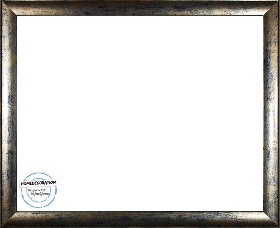 Homedecoration Colorado - Cadre photo - Format photo - 55 x 68 cm - Or bleu tacheté