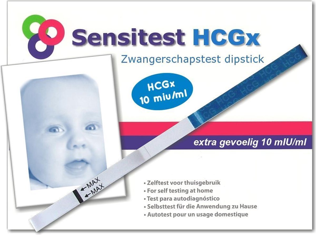 Sensitest zwangerschapstest dipstick sensitive 3 stuks