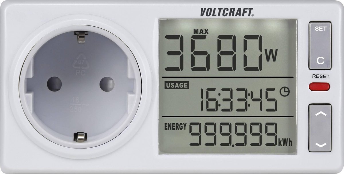 Energiekostenmeter Voltcraft Energy Monitor 4500 Advanced | bol.com