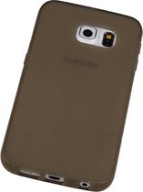Samsung Galaxy S6 edge TPU Hoesje Transparant Grijs � Back Case Bumper Hoes Cover