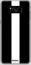 BOQAZ. Samsung Galaxy S8 hoesje - striping wit