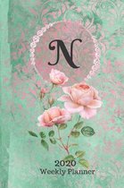 Plan On It 2020 Weekly Calendar Planner 15 Month Pocket Appointment Notebook - Monogram Letter N