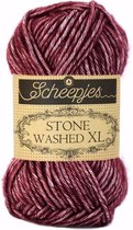 SCHEEPJES STONE WASHED XL - 850 GARNET. PAK MET 8 BOLLEN a 50 GRAM. KL.NUM. 14620.