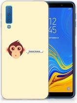 TPU Siliconen Case Back Cover Geschikt voor Samsung A7 (2018) Monkey